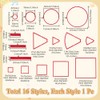 AHANDMAKER AOE Magic Templates Set Damage Marker Surface Effect Template