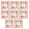 10Pcs set Imitation Ceramic Tile Wall Sticker Waterproof SelfAdhesive Wallpaper
