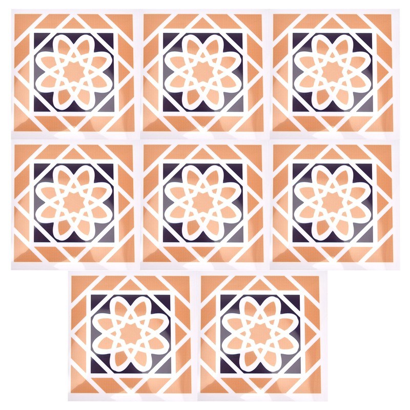 10Pcs set Imitation Ceramic Tile Wall Sticker Waterproof SelfAdhesive Wallpaper