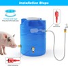 Pig Nipple Waterer, 4-Port Pig Waterer Kit with Float Valve