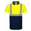 Portwest S479YNRXL Two-Tone Polo, Regular, Size X-Large, Yellow/Navy