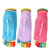 EQLEF® 3 Pairs Women's Non-Slip Grip Workout Yoga Socks, multicoloured