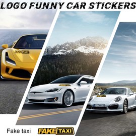 Sticker Faketaxi, Funny Fake Taxi Car Sticker, Fun Sticker, Fake Taxi, Car Bumper Sticker, Taxi Sign for Aauto, for Cars or Motorcycles