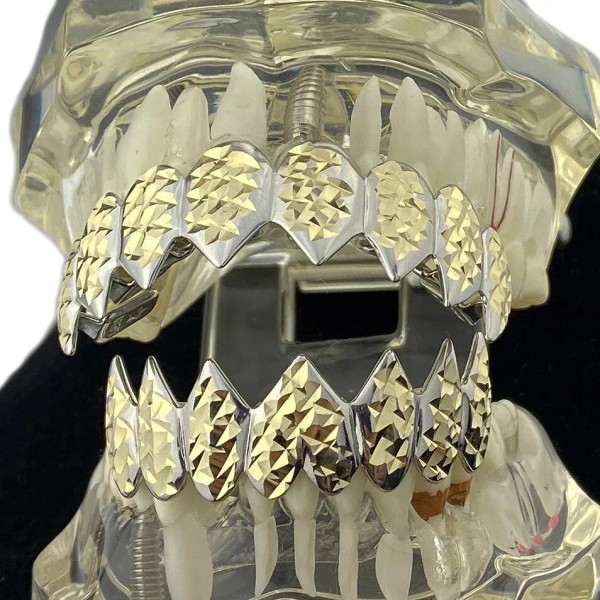 Best Grillz Shark Teeth Grillz Set Cut 8 Top &