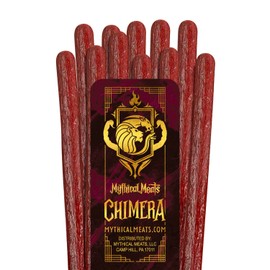 Mythical Meats Original Flavor Chimera 12-Pack Snack Sticks – Venison Fire w/Beef – Dried & Dehydrated Meats Seasoned to Perfection – High Protein Snacks