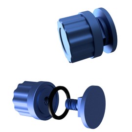 Welding Hood Pipeliner Helmet Fasteners-1Pair Aluminum Helmet Pipeliner Headgear Replacement Parts Accessories Screws Flip Hood, Anti-rust and durable (blue)