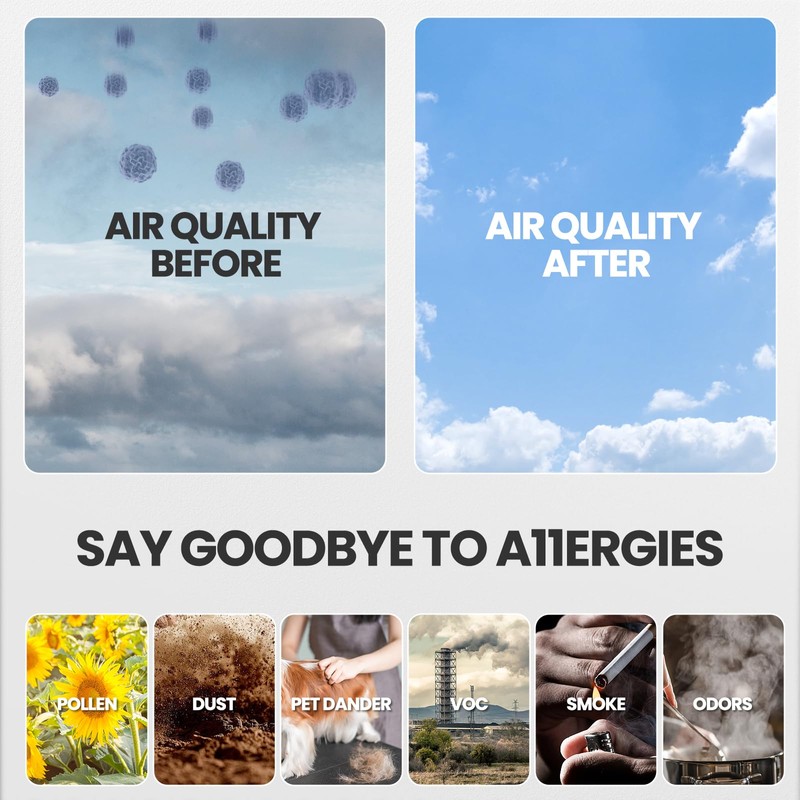 4 Pack FLT4825 HEPA Filter B Replacement with Activated Carbon