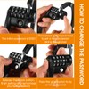 Bike Locks Heavy Duty Anti Theft Bicycle Lock Folding 4-Digit
