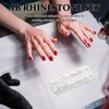 jojofuny 1set Nail Art Rhinestone Kit Assorted Flatback Crystal Shapes