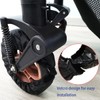2 Pcs Stroller Wheel Protectors Black Dustproof Stroller Wheelchair Tire