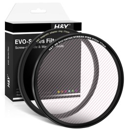 H&Y EVO Series 77mm Variable Pink Streak Filter 360° Rotatable Anamorphic Flare Effects Lens Filter Screw in and Magnetic Lens Filter 2 in 1 with Magnetic Adapter Ring for Photography and Videography