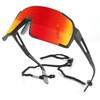BamLom Cycling Glasses (Black Red)