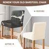 FUANGUI Bar Stool Covers Set of 4, Stretch Removable Bar