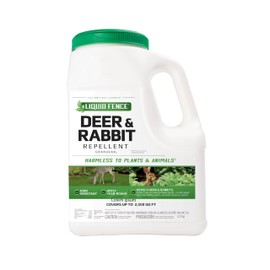 Liquid Fence Deer & Rabbit Repellent Granular, White, 5LB