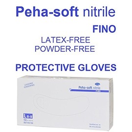 Peha-soft nitrile fino Large 8/9 – 150 – Soft Nitrile Gloves Blue Latex Free Disposable Blue Nitrile Gloves Powder Free – Bumpers New