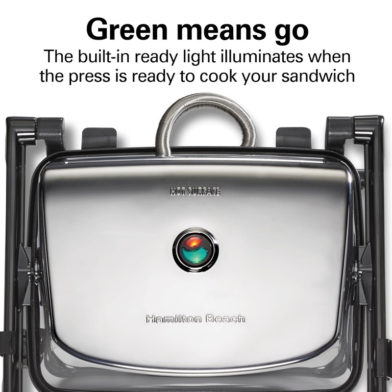 Hamilton Beach Panini Press Sandwich Maker & Electric Indoor Grill