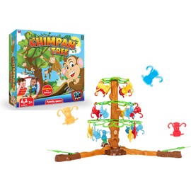 HTI Chimpan Tree Family Board Game | Fun Toys for All the Family | Catapult Your Monkeys Into the Tree to Win | Jumping Monkeys Family Board Game | Perfect for Birthday Parties And Holiday Games | 3+