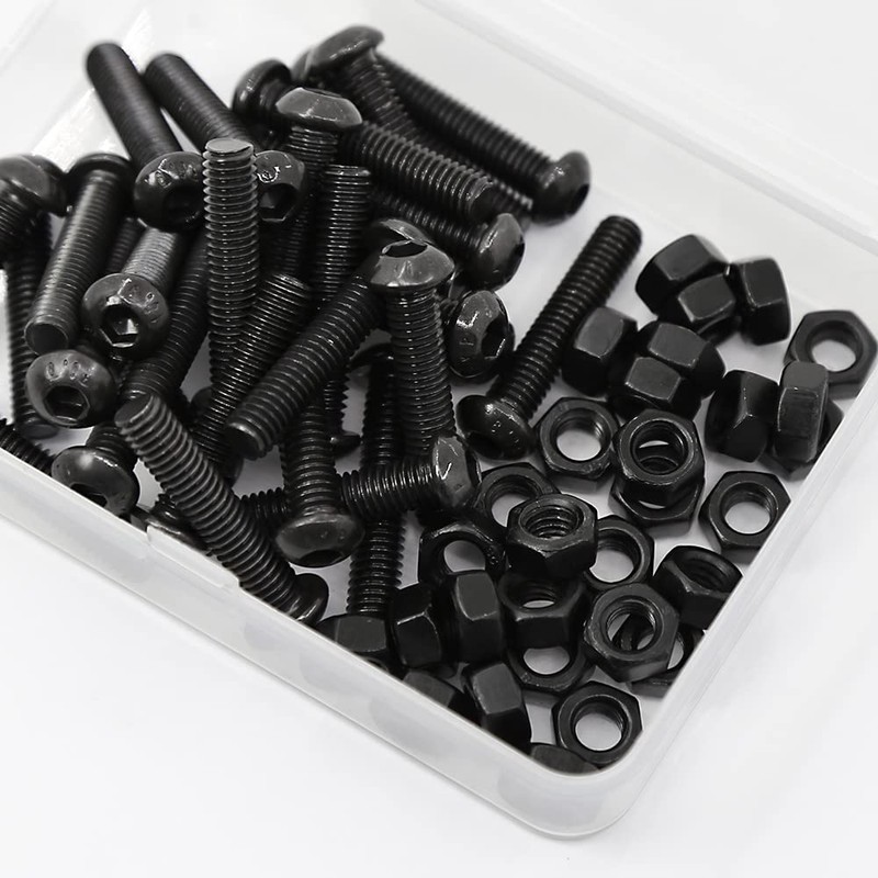 (30 Sets) M6 x 30mm Bolts and Nuts Set Half
