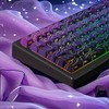dagaladoo Topographic keycaps Line Backlit Gradient Purple keycaps Shine Through