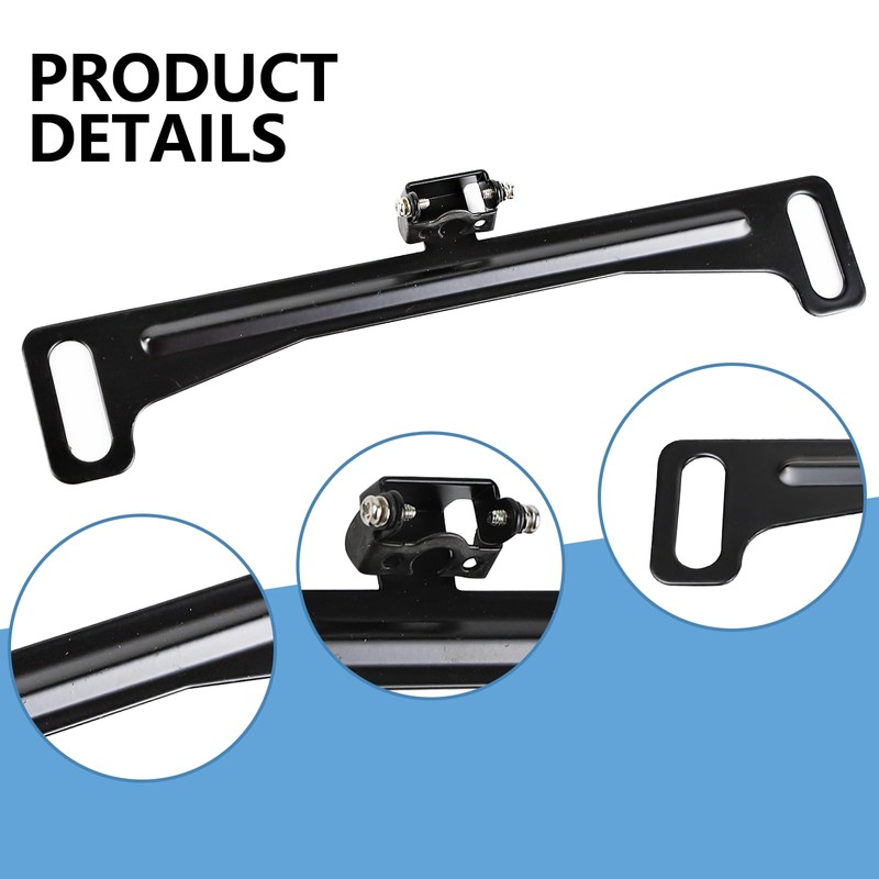 wuyaoyao Universal Car Rear View Camera License Plate Bracket, Metal