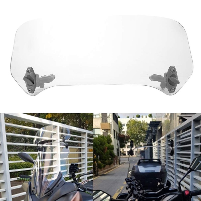 Keenso Motorcycle Windscreen Deflector, Universal Motorcycle 28 mm Wind Deflector