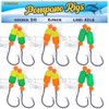 Pompano-Rigs-for-Surf-Fishing-Saltwater-Gear with Double Circle & Wide Gap Hook-6-Pack Surf Fishing
