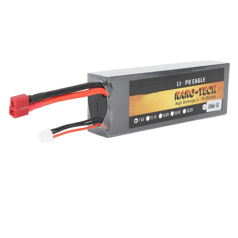 7.4V 50C 6000mAh Lipo Battery High Capacity Lightweight Powerful 2S