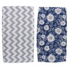 2Pcs Baby Crib Sheets Cotton Yarn Detachable Print Fitted Crib