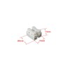 Pack of 50 White CH2 Spring Connectors, Clamp Connectors, Cable