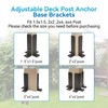 8 PCS Adjustable Deck Post Anchor Base Brackets Fit 1.5x1.5,2x2,2x4,4x4