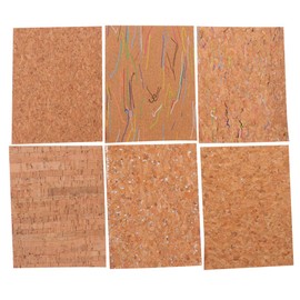 TEHAUX 12pcs DIY Cork Leather Craft Kit Versatile Mood-Boosting Quality Printed Leather for Jewelry