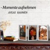 5x7 Wooden Triple Photo Frame with Glass Front Vertical Stand