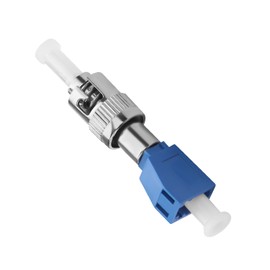 QIANRENON ST Male to LC Female Hybrid Fiber Optic Converter SM 9/125μm ST/UPC Male to LC/UPC Female Single Mode Fiber Optic Adapter Coupler for Red Light Pen Optical Power Meter Patch Cord Pigtail