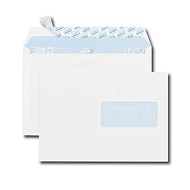 Envelopes C5 162 x 229 80 g/m² Window 45 x 100 Protective Strips Pack of 50