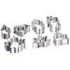 Ateco 4852 7-Piece Stainless Steel Leaf Cutter Set