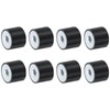 sourcing map 8Pcs 25 x 20mm M8 Thread Female Rubber