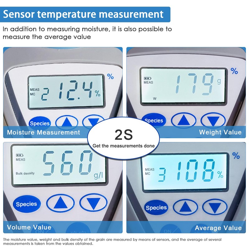 INFURIDER Professional Grain Moisture Meter, Moisture Tester for 20+ Grains,