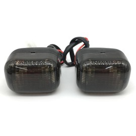 SPNUVR 2Pcs Motorcycle Front turn signals Winker Indicators light Fit for Yamaha BWS 50 100 125 ZUMA/50F/50 FX ZUMA 125 (Smoke)
