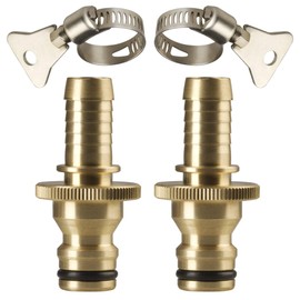 GORILLA EASY CONNECT Hose Repair and Splicing Kit - Male Quick Connect with Integrated 1/2 Inch Barb. 2-Pack.