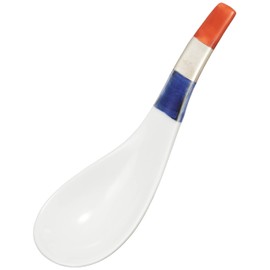 Arita Ware Fukudama Toen "Ultimate Astragal" for Ramen, Ginai Fuji R2315 Diameter Approximately 6.3 inches (16 cm), Lotus Spoon, Lotus Pottery, Made in Japan