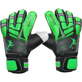 Jalunth Fingersave Goalkeeper Gloves Children Adults Men Women Goalkeeper Football Gloves Finger Protection Boys Girls Men Football Gloves with Non-Slip Latex