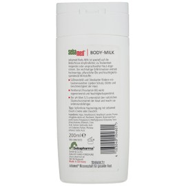Sebamed Body milk 200 ml, for noticeably more skin moisture, reactivates the elasticity of the skin