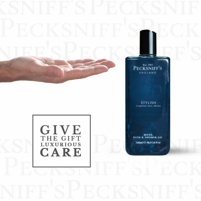 Pecksniff's Men's Luxurious Moisturizing Bath & Shower Gel (Stylish)