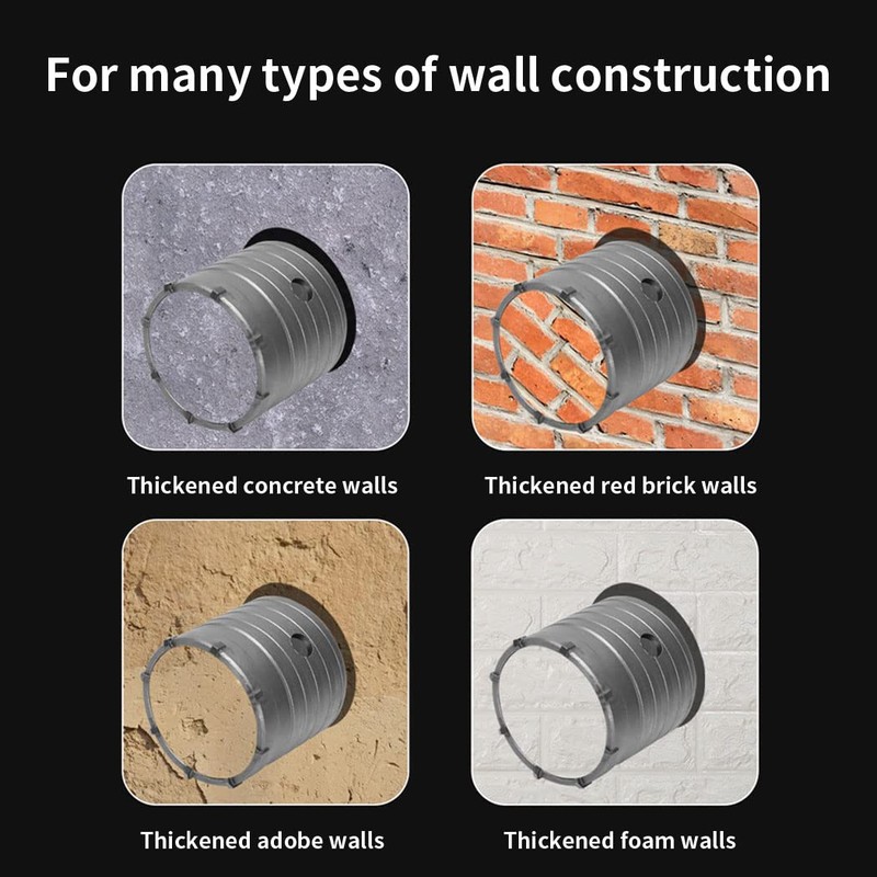 Concrete drill bit 68mm with SDS bit and 110mm adapter,