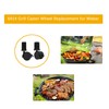 (2) Caster Wheel Gas Grills fits Weber 6414 Genesis, Summit,