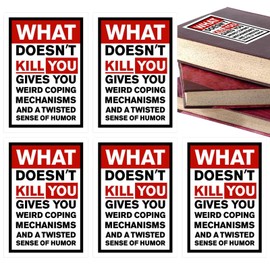 Humorous Quotes Stickers - Positive Stickers Scrapbook Stickers - Twisted Humor Water Bottle Stickers, Car Decal Stickers, Motivational Stickers for Kids Adults