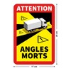MDlabels Pack of 5 Angles Morts for Trucks, Buses and