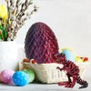 CWENDANER 3D Printed Dragon Egg Mysterious Dragon Toy Realistic Movable