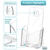Viymgit Viymgit Brochure Holder Stand, 12 Pack 4 inches Acrylic