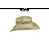 '"Beachcomber Natural Straw Hat with Chin Strap Western, Cowboy Hat,